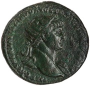 Dupondius - Trajan S P Q R OPTIMO PRINCIPI S C; Fortuna obverse image