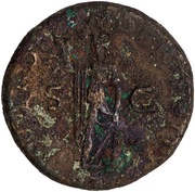 Dupondius - Trajan S P Q R OPTIMO PRINCIPI S C; Spes, Rome, 103-111 reverse image