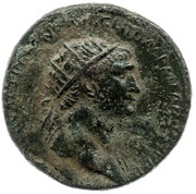 Dupondius - Trajan S P Q R OPTIMO PRINCIPI S C; Victory obverse image
