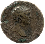Dupondius - Trajan S P Q R OPTIMO PRINCIPI S C; Victory obverse image