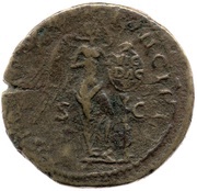 Dupondius - Trajan S P Q R OPTIMO PRINCIPI S C; Victory, Rome, 103-111 reverse image