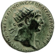 Dupondius - Trajan S P Q R OPTIMO PRINCIPI S C obverse image