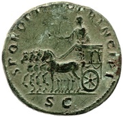 Dupondius - Trajan S P Q R OPTIMO PRINCIPI S C, Rome, 103-111 reverse image