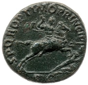 Dupondius - Trajan S P Q R OPTIMO PRINCIPI S C, Rome, 103-111 reverse image