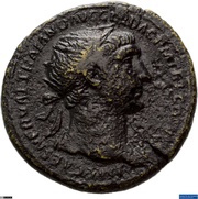 Dupondius - Trajan S P Q R OPTIMO PRINCIPI S C; Victory obverse image