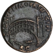 Dupondius - Trajan S P Q R OPTIMO PRINCIPI S C, Rome, 103-111 reverse image