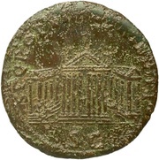 Dupondius - Trajan S P Q R OPTIMO PRINCIPI S C; Jupiter and Victory, Rome, 103-111 reverse image