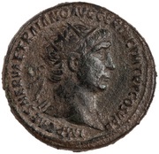 Dupondius - Trajan S P Q R OPTIMO PRINCIPI S C obverse image