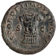 Dupondius - Trajan S P Q R OPTIMO PRINCIPI S C, Rome, 103-111 reverse image