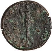 Dupondius - Trajan S P Q R OPTIMO PRINCIPI S C, Rome, 103-111 reverse image