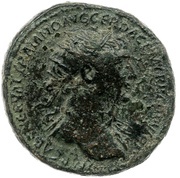 Dupondius - Trajan S P Q R OPTIMO PRINCIPI S C obverse image