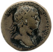 Dupondius - Trajan S P Q R OPTIMO PRINCIPI S C AQVA TRAIANA obverse image