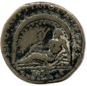 Dupondius - Trajan S P Q R OPTIMO PRINCIPI S C AQVA TRAIANA, Rome, 112-114 reverse image