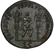 Dupondius - Trajan SENATVS POPVLVSQVE ROMANVS S C, Rome, 114-117 reverse image