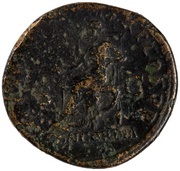 Dupondius - Hadrian DAC PARTHICO P M TR P COS P P CONCORDIA SC; Concordia and Spes, Rome, 117 reverse image