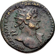 Dupondius - Hadrian SALVS PVBLICAS C; Salus obverse image