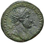 Dupondius - Hadrian AETERNITAS AVGVSTI S C; Aeternitas obverse image