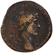 Dupondius - Hadrian MONETA AVGVSTI S C; Moneta obverse image