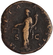 Dupondius - Hadrian MONETA AVGVSTI S C; Moneta reverse image