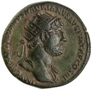 Dupondius - Hadrian MONETA AVGVSTI S C; Moneta obverse image