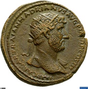 Dupondius - Hadrian PIETAS AVGVSTI S C; Pietas obverse image