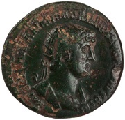 Dupondius - Hadrian FORTVNAE REDVCI S C; Fortuna obverse image