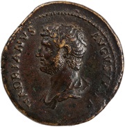 Dupondius - Hadrian COS III S C; Fortuna obverse image