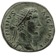 Dupondius - Antoninus Pius LIBERALITAS PVBLICA COS II S C; Libertas obverse image