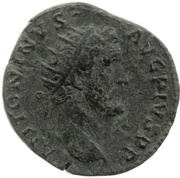 Dupondius - Antoninus Pius TR POT COS II S C; Felicitas obverse image