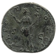 Dupondius - Antoninus Pius TR POT COS II S C; Felicitas, Rome, 139 reverse image