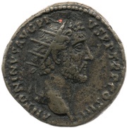 Dupondius - Antoninus Pius CONCORDIA EXERCITVVM S C; Concordia and Victory obverse image