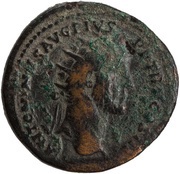 Dupondius - Antoninus Pius GENIO SENATVS S C; Genius obverse image