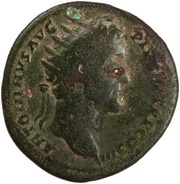 Dupondius - Antoninus Pius GENIVS POPVLI ROMANI S C; Genius obverse image