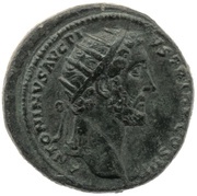 Dupondius - Antoninus Pius ROMAE AETERNAE S C obverse image