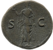 Dupondius - Antoninus Pius S C; Spes, Rome, 140-144 reverse image