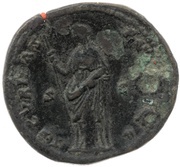 Dupondius - Antoninus Pius SECVRITAS AVG S C; Securitas, Rome, 140-144 reverse image
