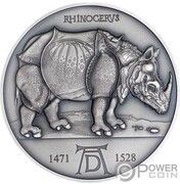 2000 Francs Dürer's Rhinoceros, Cameroon, 2021 reverse image