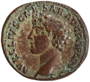 Dupondius - Antoninus Pius and Marcus Aurelius AVRELIVS CAESAR AVG PII F COS S C, Rome, 140-144 reverse image