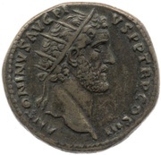 Dupondius - Antoninus Pius and Marcus Aurelius AVRELIVS CAESAR AVG PII F COS S C obverse image
