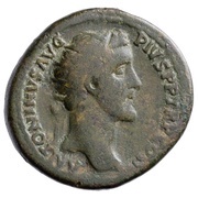 Dupondius - Antoninus Pius and Marcus Aurelius AVRELIVS CAESAR AVG PII F COS S C obverse image
