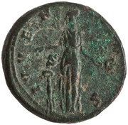 Dupondius - Marcus Aurelius IVVENTAS S C; Juventas, Rome, 140-144 reverse image