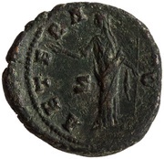 Dupondius - Faustina the Elder AETERNITAS S C; Juno, Rome, 141 reverse image