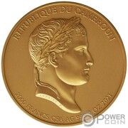2000 Francs Napoleon Bonaparte; gold plated obverse image
