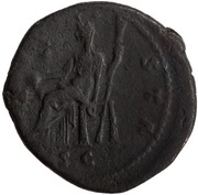 Dupondius - Faustina the Elder AVGVSTA S C; Ceres, Rome, 141 reverse image