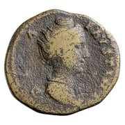 Dupondius - Faustina the Elder AVGVSTA S C; Ceres obverse image