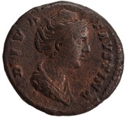 Dupondius - Faustina the Elder AVGVSTA S C; Aeternitas obverse image
