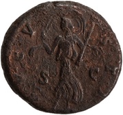 Dupondius - Faustina the Elder AVGVSTA S C; Aeternitas, Rome, 141 reverse image