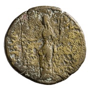 Dupondius - Faustina the Elder IVNO S C; Juno, Rome, 141 reverse image