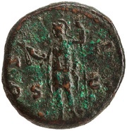 Dupondius - Marcus Aurelius COS II S C; Virtus, Rome, 145 reverse image