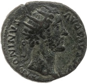 Dupondius - Antoninus Pius AED DIVI AVG REST COS IIII S C obverse image
